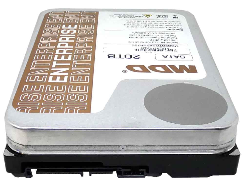 Restored MDD (MDD20TSATA25672E) 20TB 7200 RPM 256MB Cache SATA 6.0Gb/s 3.5inch Internal Enterprise Hard Drive (Refurbished)