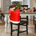 thumbnail image 5 of JeashCHAT Christmas Chair Covers - Red Non-Woven Fabrics Santa Claus Hat Chair Back Covers for Xmas Party Dining Room Decor, 5 of 9