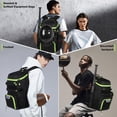 thumbnail image 2 of Bolsa para equipamiento deportivo GRANDUP 50x34x22 cm Negro Verde, 2 of 7