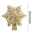 thumbnail image 4 of Fiudx Adorno para Árbol de Navidad con Forma de Copo de Nieve Dorado Brillante, Proyector de Luz Led, Decoración para Árbol de Navidad, Decoración Navideña para Interiores, Tamaño 25 X 24 X 4,6 Cm, P, 4 of 7