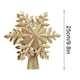 thumbnail image 3 of Xihbxyly Adorno para Árbol de Navidad con Forma de Copo de Nieve Dorado Brillante, Proyector de Luz Led, Decoración para Árbol de Navidad, Decoración Navideña para Interiores, Tamaño 25 X 24 X 4,6 Cm, 3 of 7