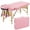 Pink, variant on Renwick 2 Sectional Portable Massage Bed Folding Height Adjustable