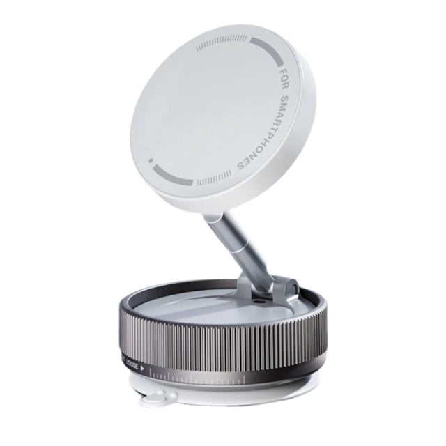 Car Bracket Foldable Vacuum Suction Magnetic Cell Phone Zinc Alloy Folding Support for for 360 Rotation