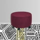 thumbnail image 3 of Funda protectora elástica para reposapiés de sofá bajo, redonda, de 18,9 a 21,65 pulgadas, para decoración del hogar Vino rojo, 3 of 8
