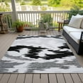thumbnail image 6 of Addison Rugs Chantille Indoor/Outdoor Transitional Abstract Black Washable Rectangle Rug, 10' x 14', 6 of 6