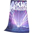 thumbnail image 3 of Asking Music Alexandria Flannel Blanket Air Conditioning Blanket Nap Blanket Sofa Throw Blanket Throw Blankets 60"X50", 3 of 6