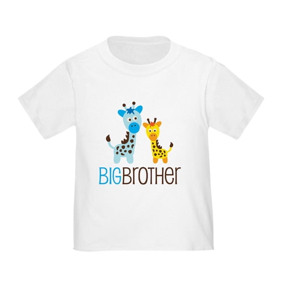 CafePress - Giraffe Big Brother Toddler T Shirt - Cute Toddler T-Shirt, 100% Cotton