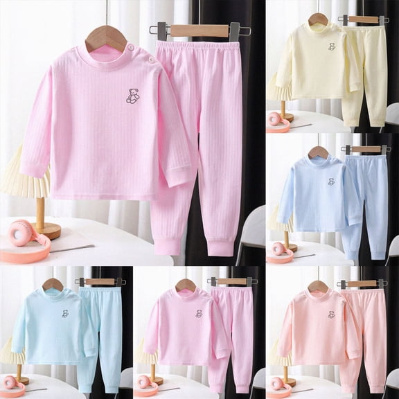 3-4 Years Girls Long Sleeve Pajama Set Toddler Girls Little Girls Fall Clothes Toddler Outfit Girl Sweatshirt Shirt Pants Winter Outfit Toddler Girl Outfit For 1t 2t 3t 4t 5t 6t,Yellow