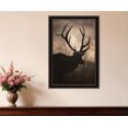 thumbnail image 1 of Elk Sunrise Black Framed Print Wall Art, 1 of 3