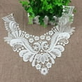 thumbnail image 3 of Flower Embroidered Applique Floral Neckline Lace Trimmings Collar Embellishments Sew On Clothes Bust Dress, 3 of 10