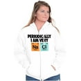 thumbnail image 3 of Funny Salty Chemistry Science Joke Zip Up Hoodie Men's Women's Brisco Brands X, 3 of 6