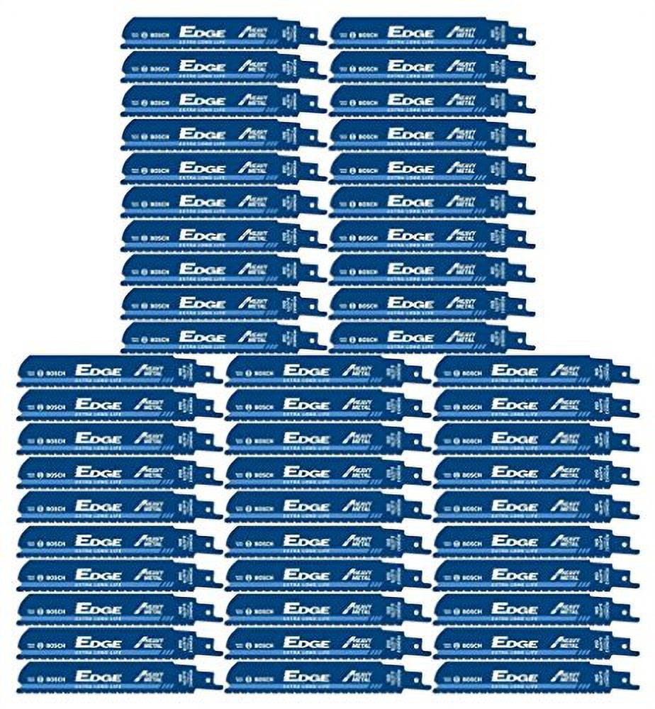 Bosch 50 Pack Genuine OEM Replacement Reciprocating Saw Blades - RESM6X2B-50pk