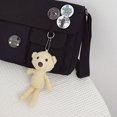 thumbnail image 2 of Bolsa bandolera de lona de hombro para estudiante Kawaii (colgante de oso negro caqui) Likrtyny Para Estrenar, 2 of 9