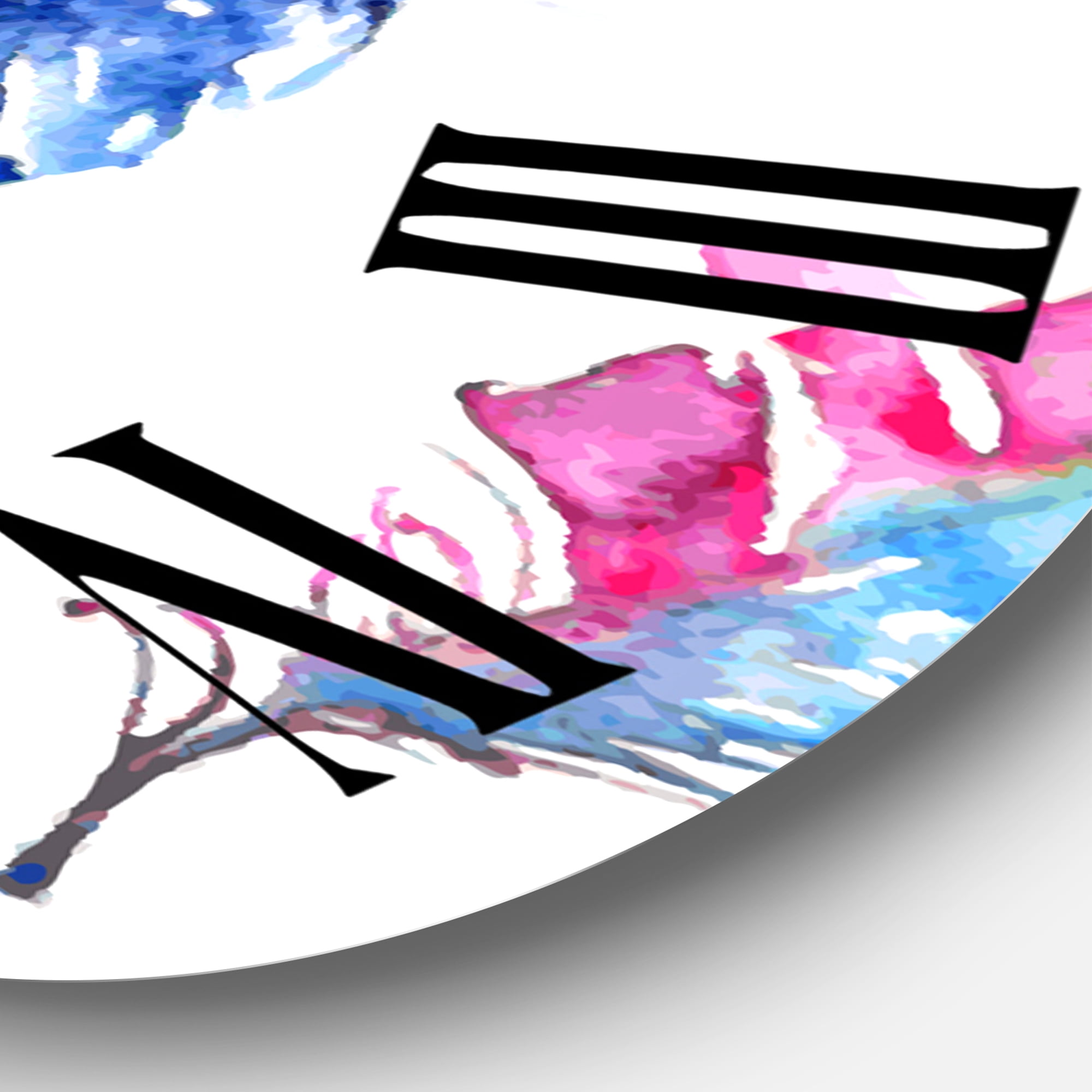 Designart 1 in Quartz Bohemian Wall Clock