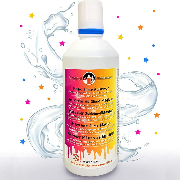 Borax Slime Activator - Liquid Solution Better than Contact Lens Fluid,  Laundry Starch Powder, Biotrue, Saline Solution. [GREAT FOR KIDS, WORKS  EVERYTIME] Magical Activator Works With PVA, Elmers Glue 