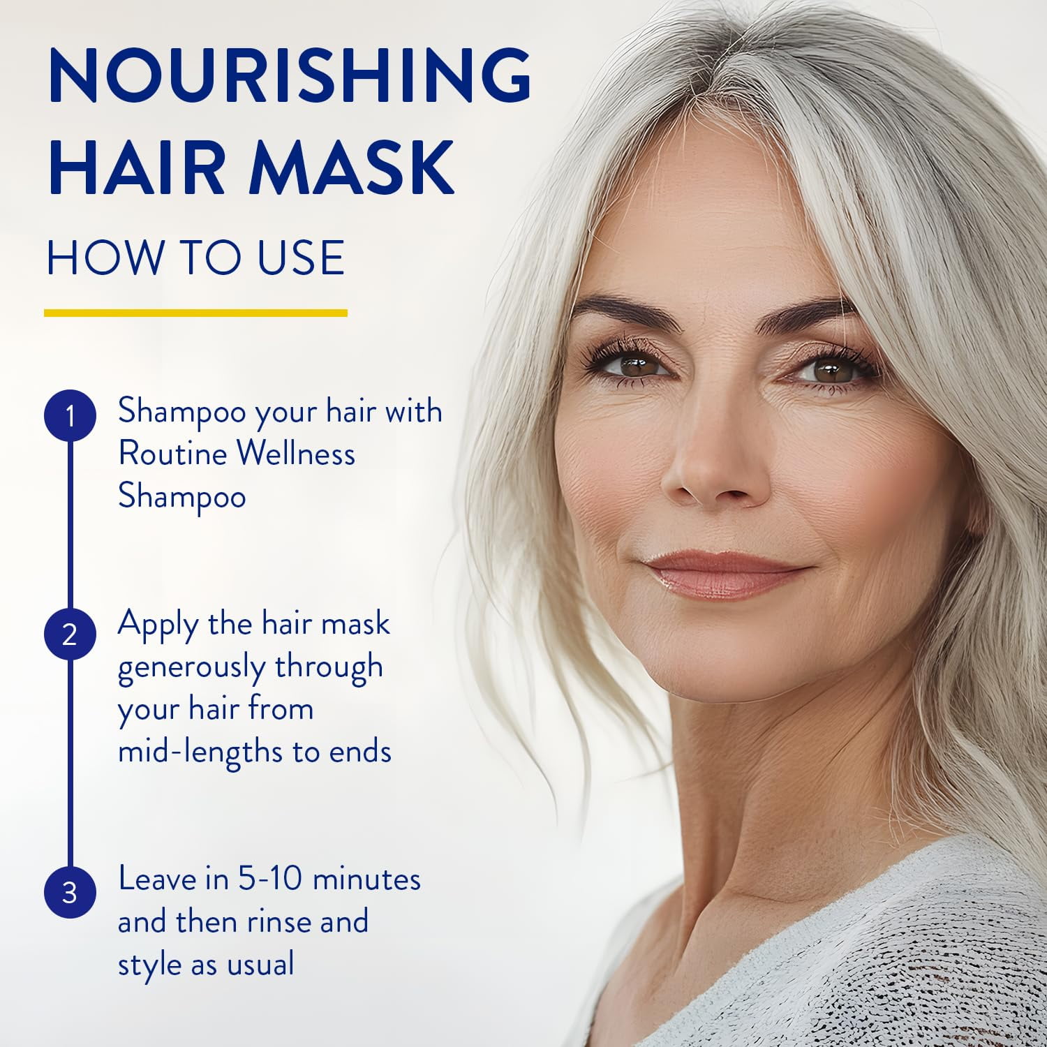Routine Wellness Deep Conditioning Hair Mask for Dry Damaged Hair - Hydrating, Moisturizing Repair Treatment - Promotes Volume - 8 oz Unscented