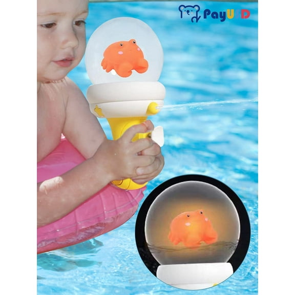 PayUSD Pool Toys Water Gun for Kids Summer Water Squirt Guns with Light Up Float Toys Toddler Baby Bath Toys Swimming Water Toys Beach Toys Party Water Fighting Outdoor Toys Gift for Girls Boys, Crab