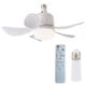 thumbnail image 2 of Ndcxsfigh Ventilador Techo Con Base E27 LED para Ventilador Techo (control Remoto Blanco + Extensor), 2 of 9