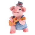thumbnail image 2 of Casa Bambole Miniatura PorcellanaAccesorios de Producto commerce business Tocar guitarra cerdo, 2 of 9