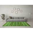 thumbnail image 3 of Ahgly Company Indoor Square Abstract Green Modern Area Rugs, 3' Square, 3 of 4