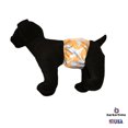 thumbnail image 2 of Barkertime Blue Hawaiian Hibiscus Flower on Brown Washable Dog Belly Band Male Wrap - Made in USA, 2 of 6