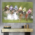 thumbnail image 2 of HFDF Canvas Wall Art A Collection of Multicolor Baby Birds on Trees Branch Birds Wilderness Oil Painting Realism Contemporary Colorful for Living Room, Bedroom, Office - 10x8inch Framed, 2 of 4