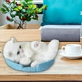 thumbnail image 5 of Hometravel Realistic Meowing Cat Figurine with Sound, Furry Plush Decoration for Home, Office, Car, Interactive Doll Toy for Display, Gift, Fun, Novelty, 5 of 5