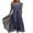 Purple, variant on Rigardu dresses for women Women's Tea Length Embroidery Lace Chiffon Dress Mock Dress womens dresses Blue + L