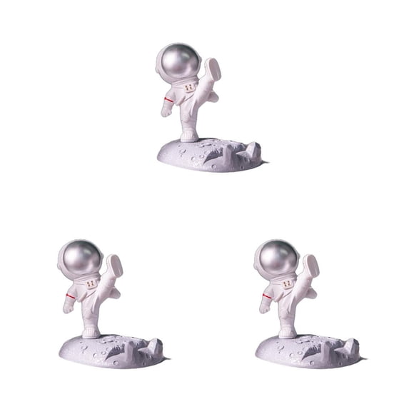 Bearachild Soporte compacto de resina para teléfono móvil con astronautas, soporte de astronauta de mano, juguetes de fiesta para el hogar y la Type3 NO3