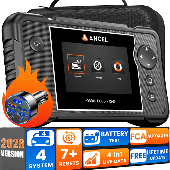 ANCEL OBD2 Scanner Gift: Car C.h.a.r.g.e.r