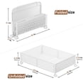 thumbnail image 3 of Contenedor de almacenamiento para debajo de la cama PHINOX, metal, 60 x 40 x 16 cm, paquete de 2, 3 of 7