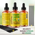 thumbnail image 3 of Seven Minerals 4oz Organic Castor Oil for Eyelashes, Eyebrows, Face & Hair Growth, 3 of 7