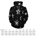 thumbnail image 2 of Black And White Starry Night Print Men's Women New Sweatshirt Hoodie Men's Plus Size Sweatshirt Hooded Sweatshirt 3d Printed Street Men's Cloth, 2 of 6
