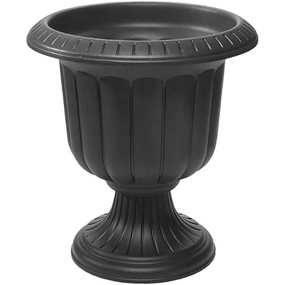 Root & Vessel Classic Urn Planter, Black, 19"