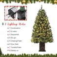 thumbnail image 3 of 4.5ft Pre-Lit Artificial Christmas Tree with 300 Warm White Lights | 8 Lighting Modes, 460 Branch Tips, Hinged Branch-es & Metal Stand for Easy Setup, 3 of 8