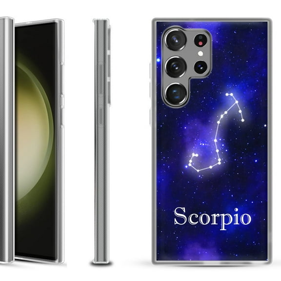 Shockproof Gel Phone Case for Samsung Galaxy S23 Ultra 5G, by OneToughShield ® - Scorpio