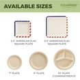 thumbnail image 7 of Sugarfiber Disposable 9 inch Compostable Round bagasse Paper Plates 50 Count, 7 of 7