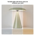thumbnail image 3 of Magnetic Led Table Lamp Table Bedside Nightstand Lamp for Bedroom 3 Color Dimming Touch Lamp for Reading Room, 3 of 5