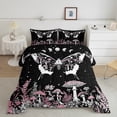 thumbnail image 2 of Homewish Teens Female Men Flying Butterfly Full Size Comforter Sets 3-Piece,Botanical Plants Mushroom Bedding Comforter Set,Galaxy Starry Sky Lightweight Bedding Sets,Super Cozy Room Decor, 2 of 8