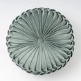 thumbnail image 1 of Nvzi Cojines de asiento de terciopelo sólido, cojines de suelo redondos, cojines de silla gruesos,cojines decorativos para dormitorio, sala de estar (verde claro, diámetro 14"), 1 of 5