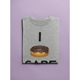 thumbnail image 3 of I Donut Care At All Women Shaped T-Shirt, Female XX-Large, 3 of 4