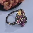 thumbnail image 6 of Women's Bee Ring European Gothic Copper Metal Ruby Gemstone Black Gunmetal Plated Animal Jewelry Diamond Accent, 6 of 6