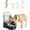 6.5L, variant on 2.5 Gallon Automatic Dog Water Dispenser【Wide Mouth for Easy Hand-in Cleaning】【Removable Stainless Steel Bowl】, Gravity Refilling Large Capacity for Cats and Dogs, Multi-Pet Homes