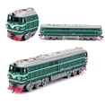 thumbnail image 2 of 2X Simulación para Niños 1:87 Aleación de Combustión Interna Modelo de Locomotora Juguete Tren Acústico-óptico Juguetes para Regalo de Niños (C), 2 of 3