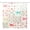 Pink Bow Floral, variant on Dznils Floral Shower Curtain with Hooks, Farmhouse Patchwork Fabric Bathroom Curtain, Green Pink, 72" x 72"