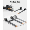 thumbnail image 3 of Telyswee Pallet Forks 4000 LBS Clamp on Pallet Forks, 60" Length Heavy Duty Pallet Forks with Adjustable Stabilizer Bar, Tractor Bucket Forks for Tractor Attachments, Skid Steer, Loader Bucket, 3 of 7