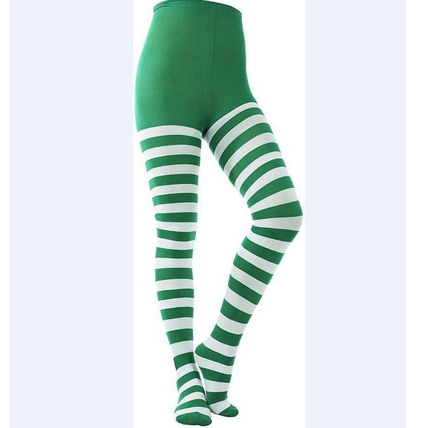 Leggings ajustados a rayas de cintura alta para mujer mallas ajustadas a juego ropa exterior de navidad medias pantalones fridja hfkajh103931