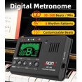 thumbnail image 2 of Aroma 3 in 1 Digital Metronome Tuner for All Instruments - Guitar, Piano, Violin, Bass, Ukulele, Trumpet, Flute, Clarinet - Accurate Chromatic Tuner, Metronome, Tone Generator, Easy Operation, 2 of 2