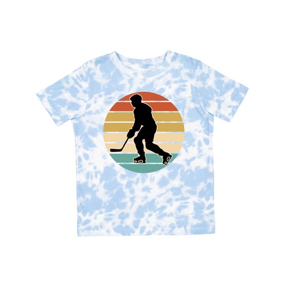 Inktastic Hockey Player Retro Sunset Boys or Girls Toddler T-Shirt