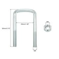 thumbnail image 2 of Uxcell Square U-Bolts, 8 Sets 35mm Inner Width 80mm Length M8 with Nuts and Plates, 2 of 5